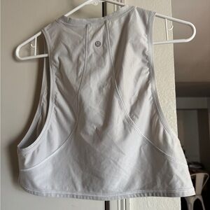 Lululemon White Sleeveless Top